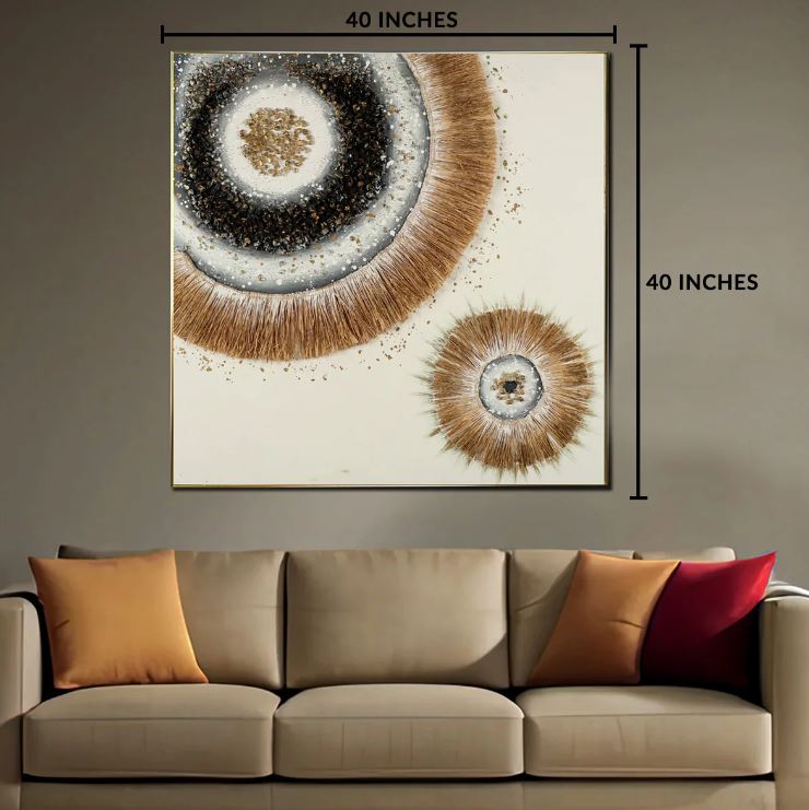 Styl'Urs Moonlit Handmade Wall Painting