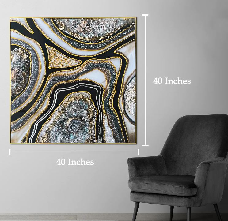 Styl'Urs Twinkling Resin Art Painting