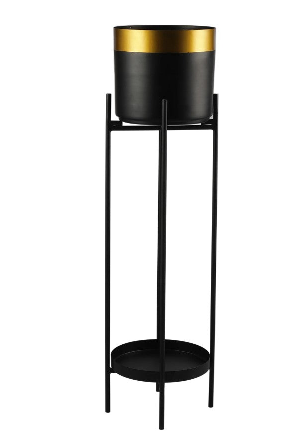 Gabriel Black & Gold Planter Small