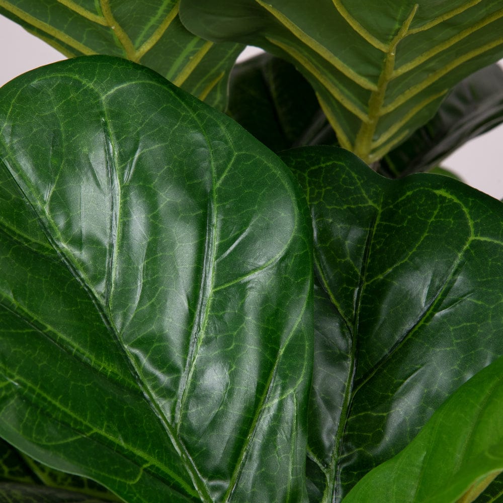 Fiddle Leaf Green Faux Potted Plant