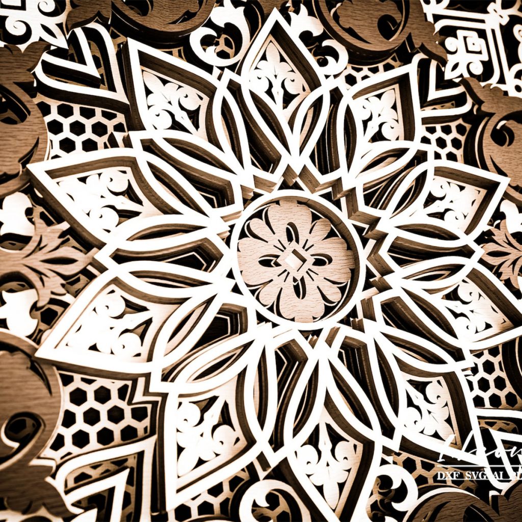 Dark white wooden composition