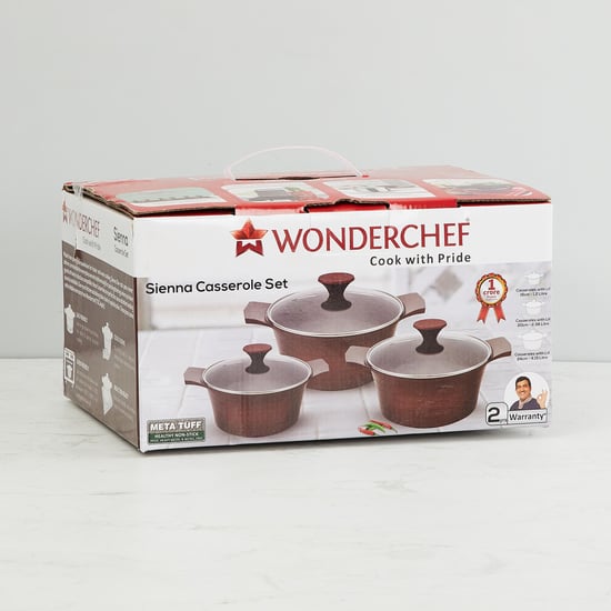 SIENNA Textured Casserole Set - 3 Pcs.