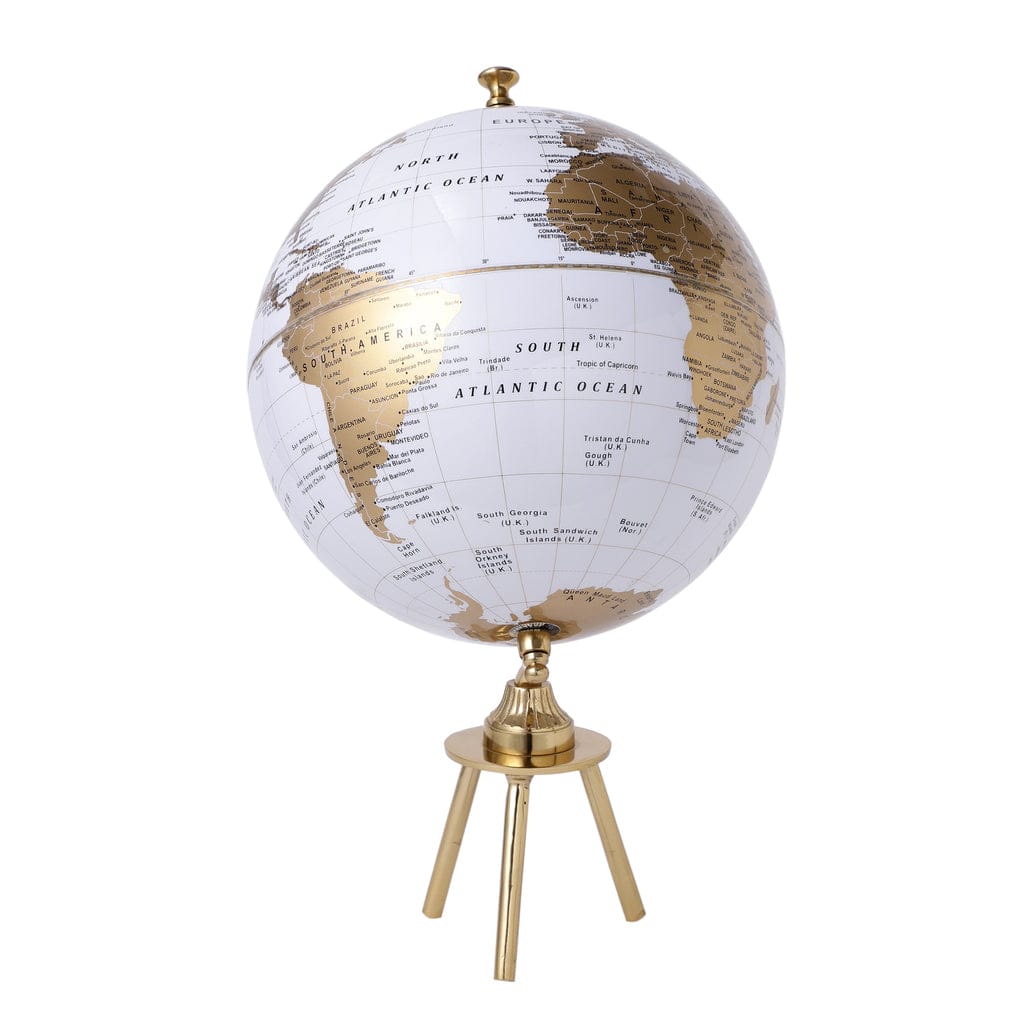 Columbus Tripod Large Gold Globe