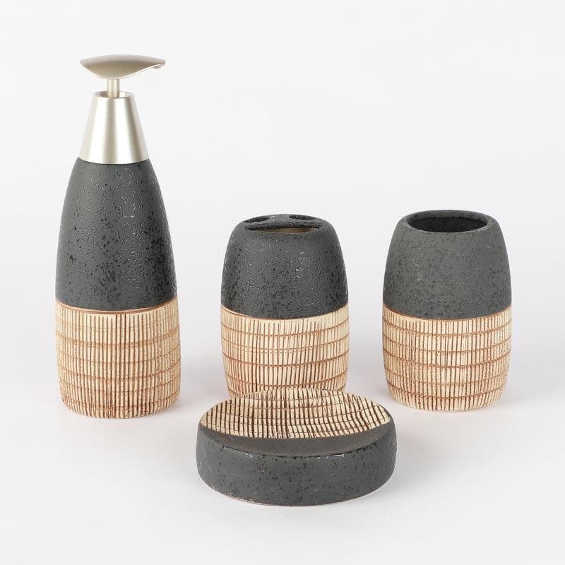 Serpentine Bathroom Set - Black