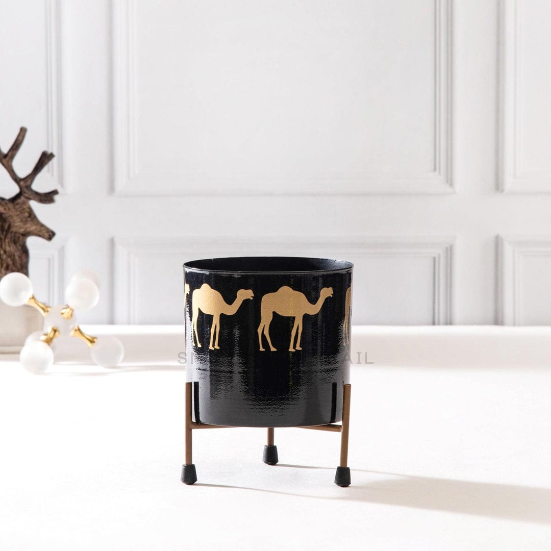 camel print planter - set of 2