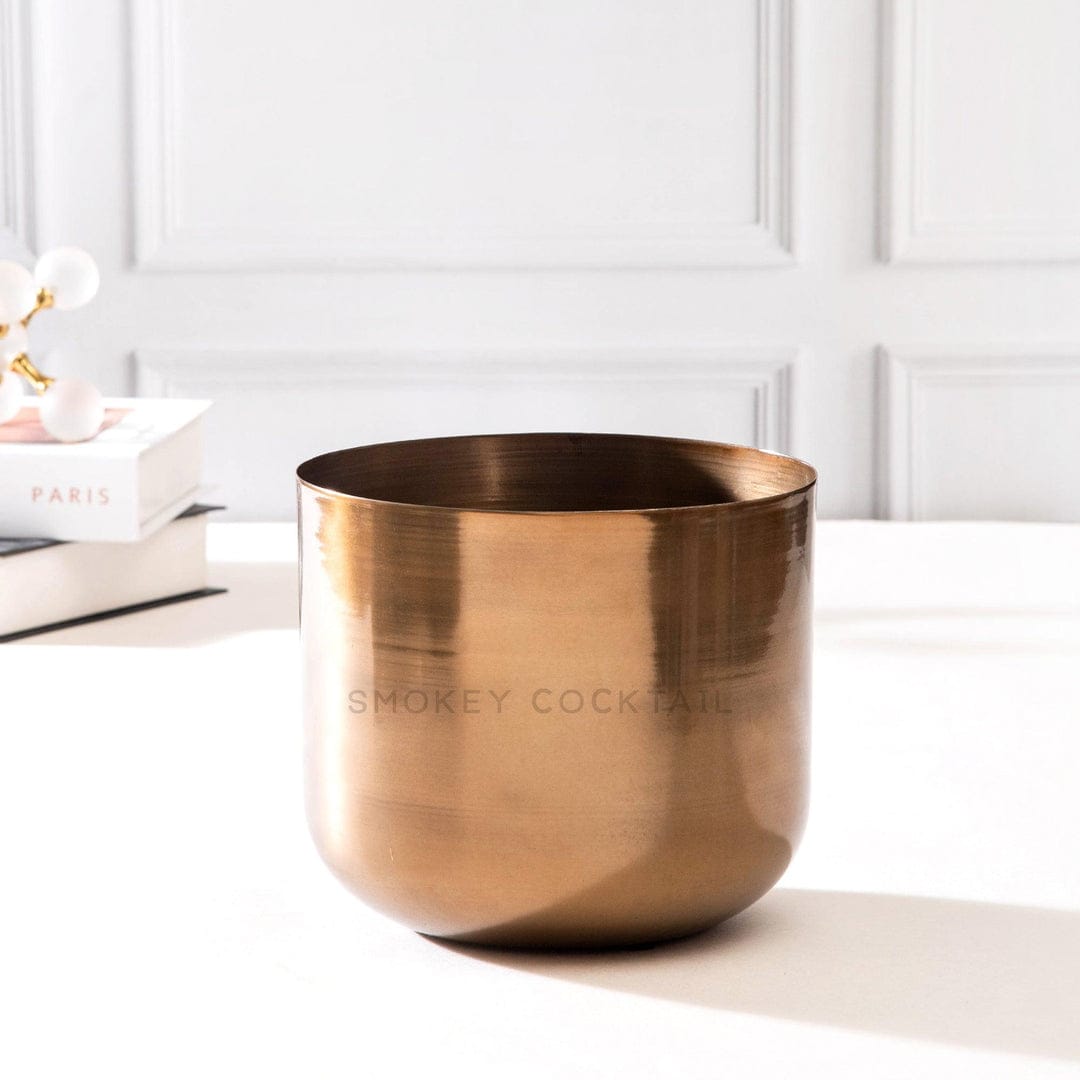 classy metallic planter - set of 2