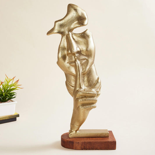 Fiesta Gold Solid Sculpture Polyresin Figurine