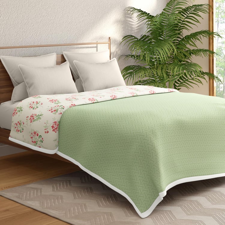 PORTICO Melange Multicolour Cotton Printed Queen Size Dohar - 228x248cm