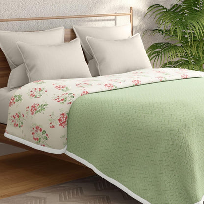 PORTICO Melange Multicolour Cotton Printed Queen Size Dohar - 228x248cm