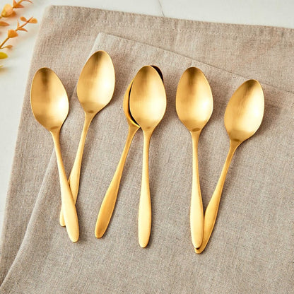Glister Arely Set of 6 Stainless Steel Teaspoons