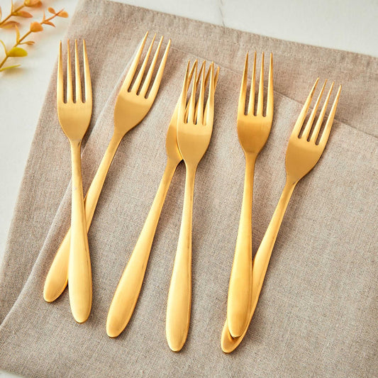 Glister Arley Set of 6 Stainless Steel Dinner Forks