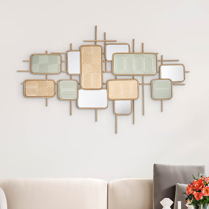 Panorama Sparta Metal and Glass Wall Art -