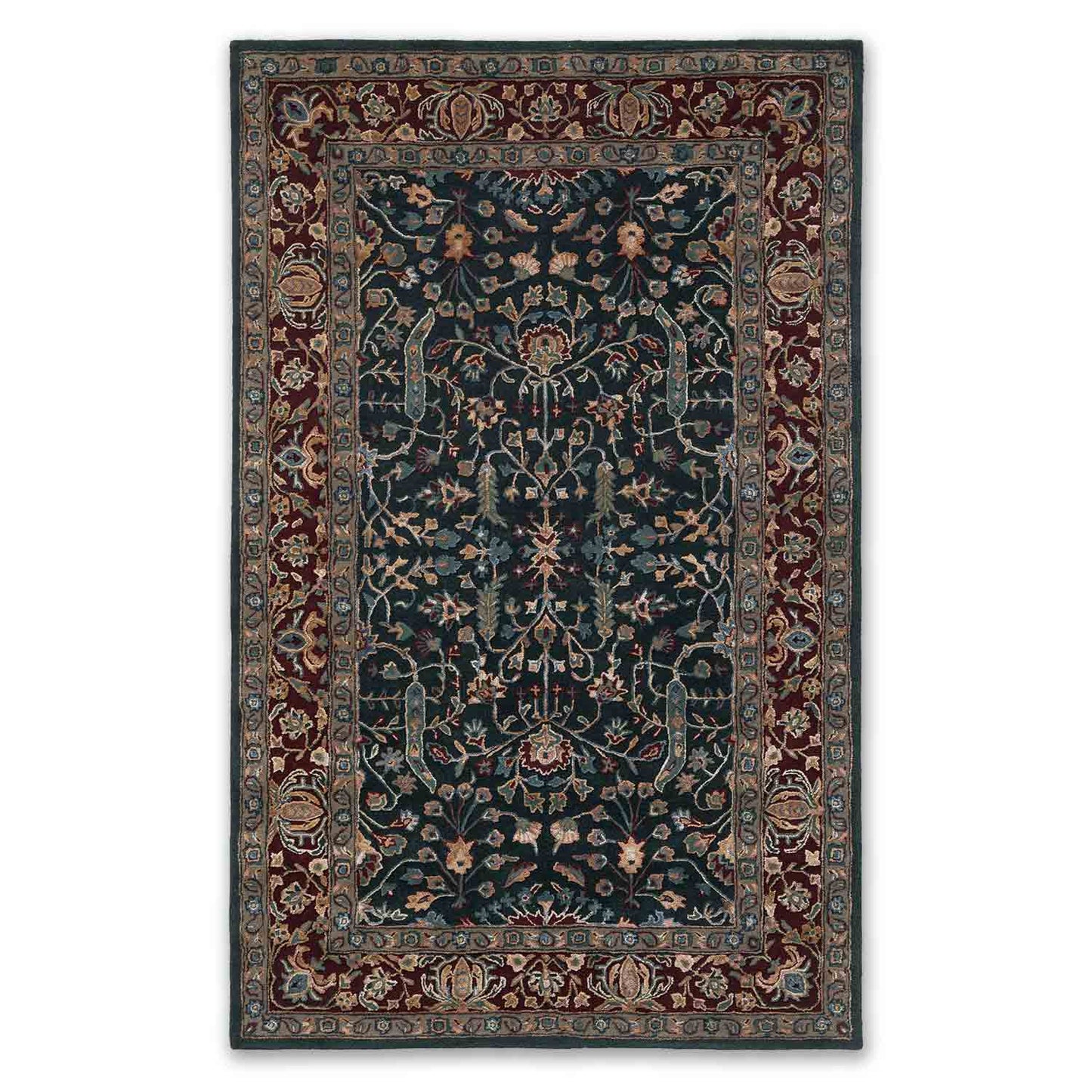 Mahim Hand Tufted Woollen And Viscose Rug