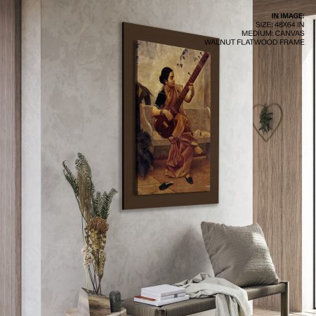 Music hath charms by Raja Ravi Varma (kadambari) by Raja Ravi Varma (1890)