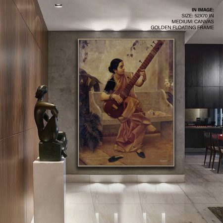 Music hath charms by Raja Ravi Varma (kadambari) by Raja Ravi Varma (1890)