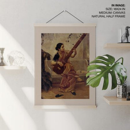 Music hath charms by Raja Ravi Varma (kadambari) by Raja Ravi Varma (1890)
