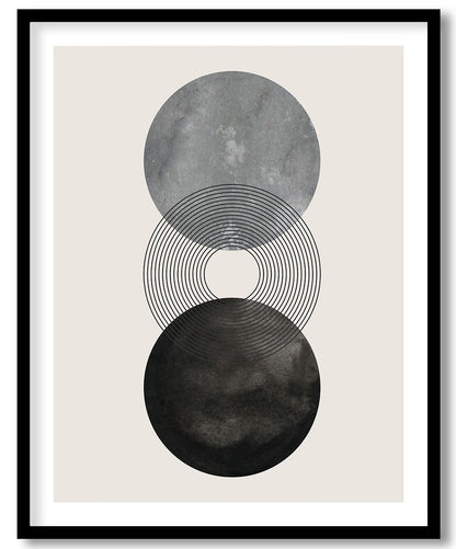 Abstract submerge circles abstract
