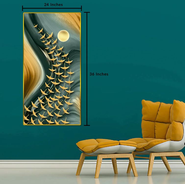 Stly'Urs Abstract Framed Canvas Painting