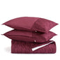 Marsala Embroidered 210TC Cotton Bed Cover With 2 Pillow Covers