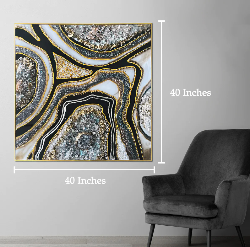 Twinkling Splendor Resin Art Painting