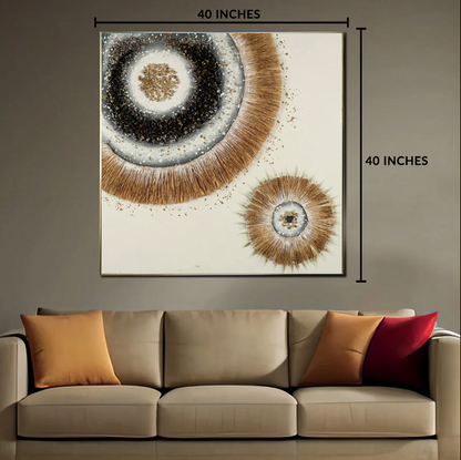 Moonlit Noir Sonata 100% Handmade Wall Painting