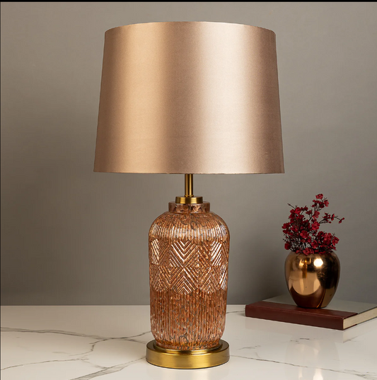 Algeria Serpentine Style Stainless Steel Table Lamp