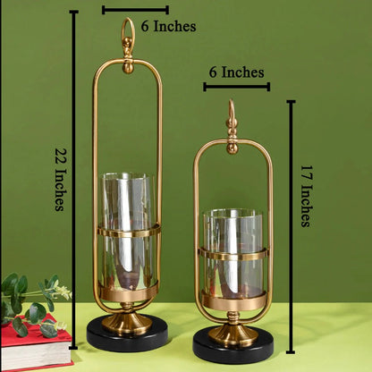 Modern Zen Candle Stand - Set of 2