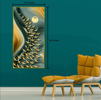 Limitless Delights Abstract Framed Canvas Painting Art