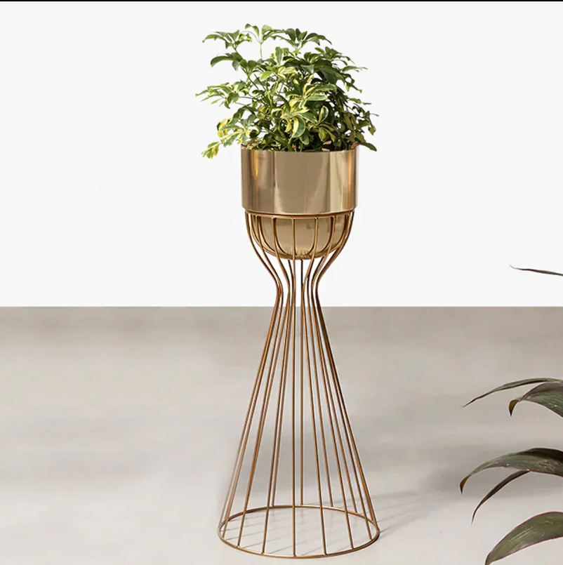 Artful Foliage Planters - Big - Gold