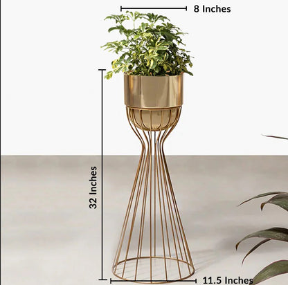 Artful Foliage Planters - Big - Gold