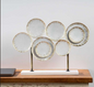 Plated Abstract Table Decor
