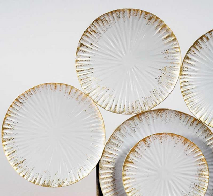 Plated Abstract Table Decor