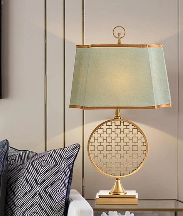 Metal Golden Buffet Table Lamp