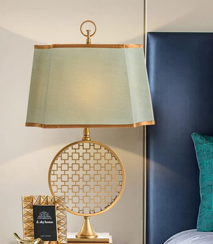 Metal Golden Buffet Table Lamp