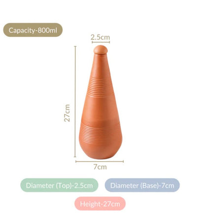 Terracotta Taper Water Bottle 800ml