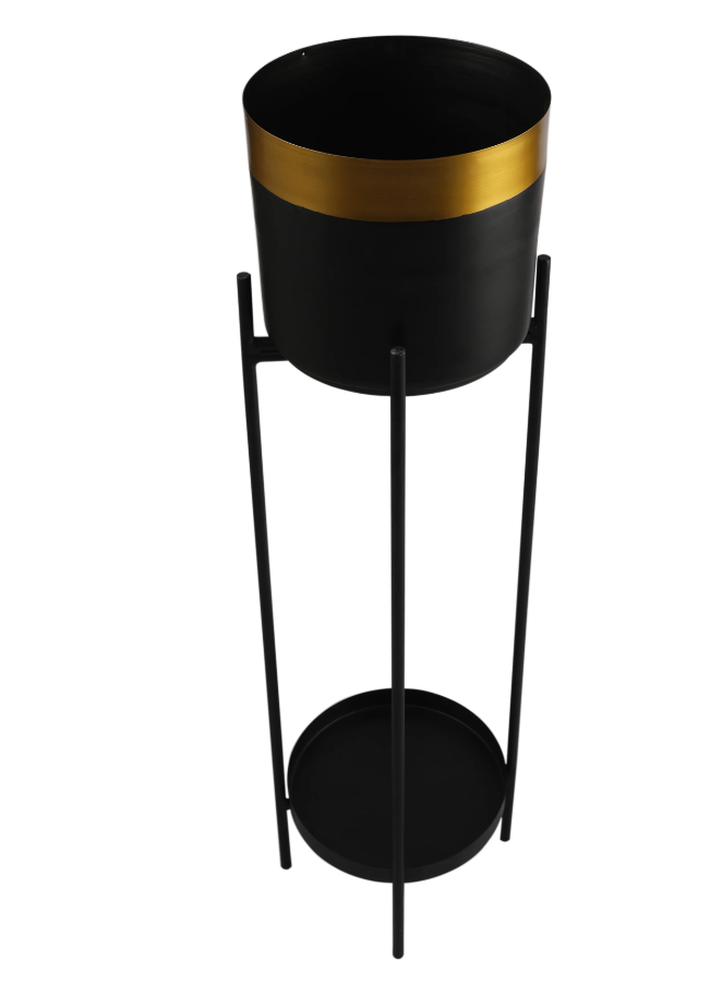 Gabriel Black & Gold Planter Small