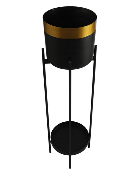 Gabriel Black & Gold Planter Small