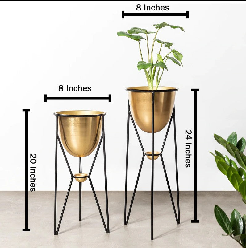 Fiesta Love: Set of Two Metal Planters