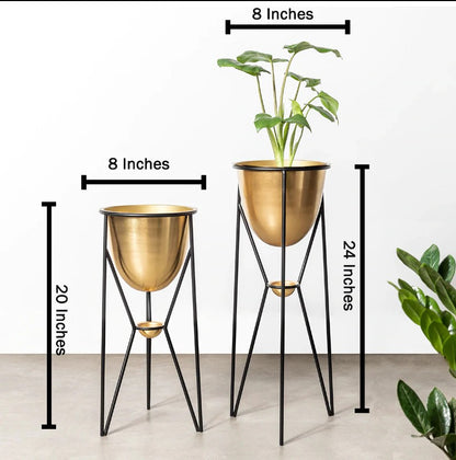 Fiesta Love: Set of Two Metal Planters