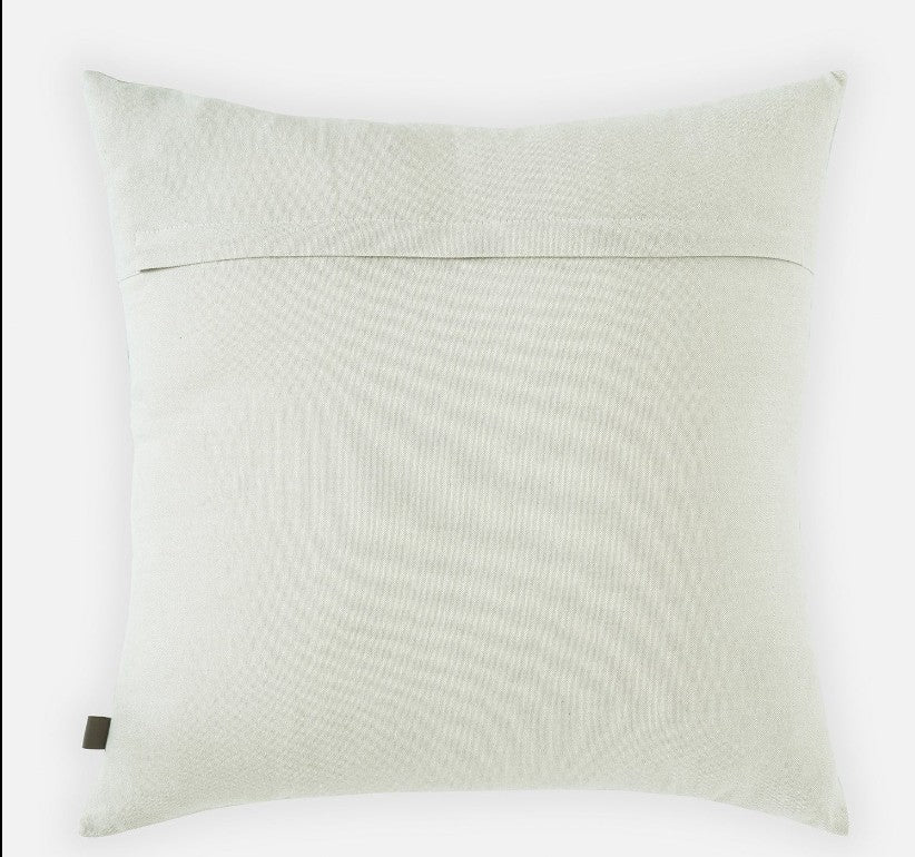 Blue Applique Work Square Cushion Cover