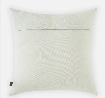 Blue Applique Work Square Cushion Cover