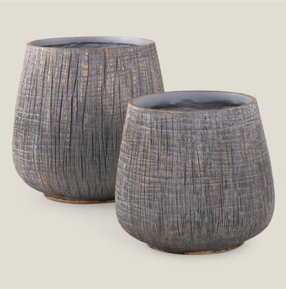 Woodland Grey Resin Planter Large