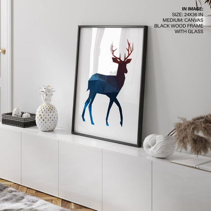 Colorful geometric deer