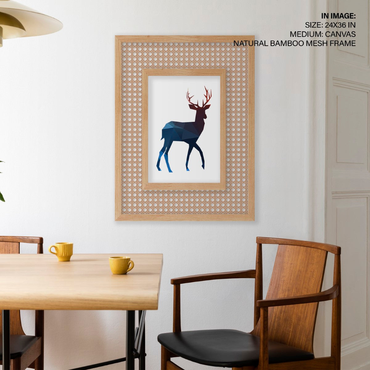 Colorful geometric deer