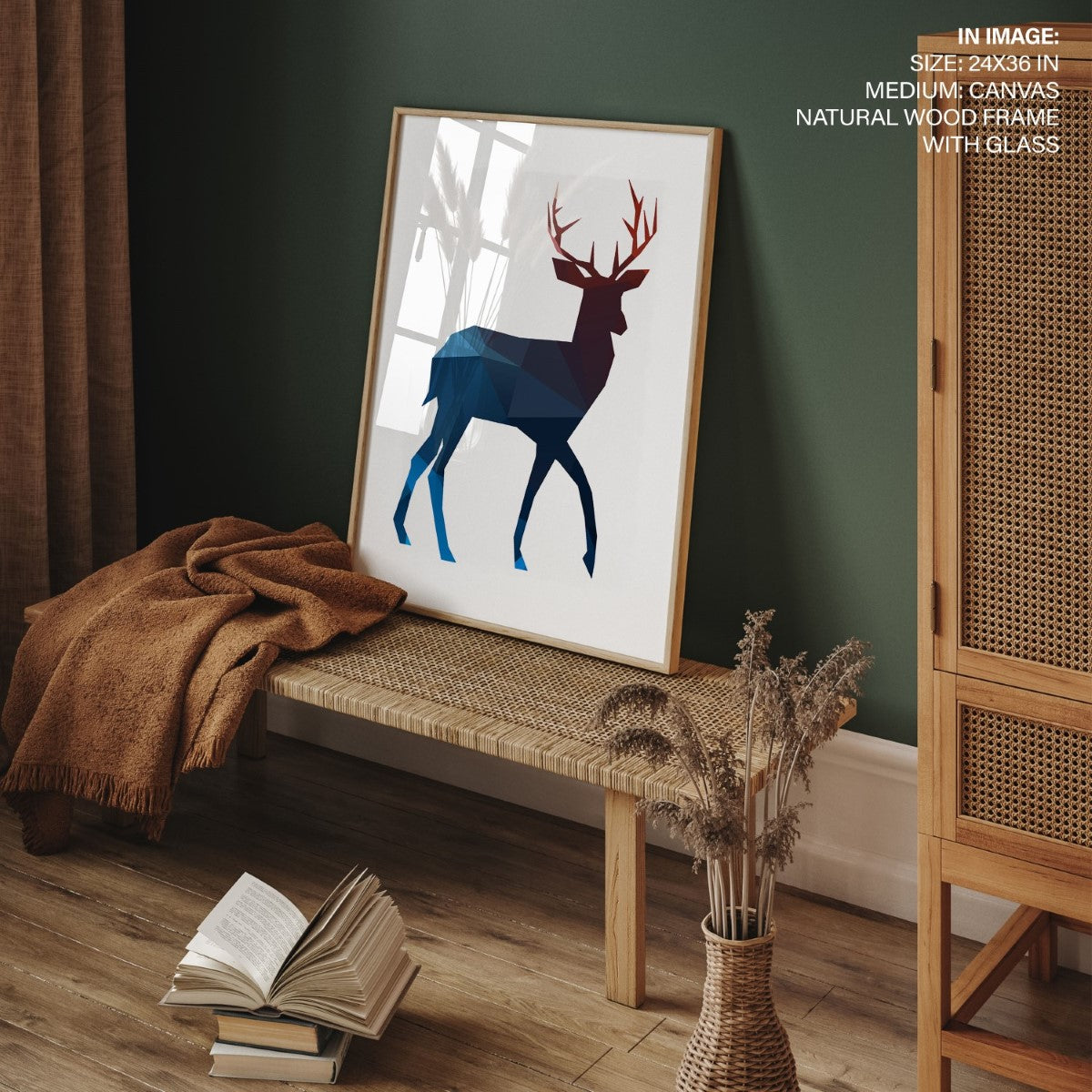 Colorful geometric deer