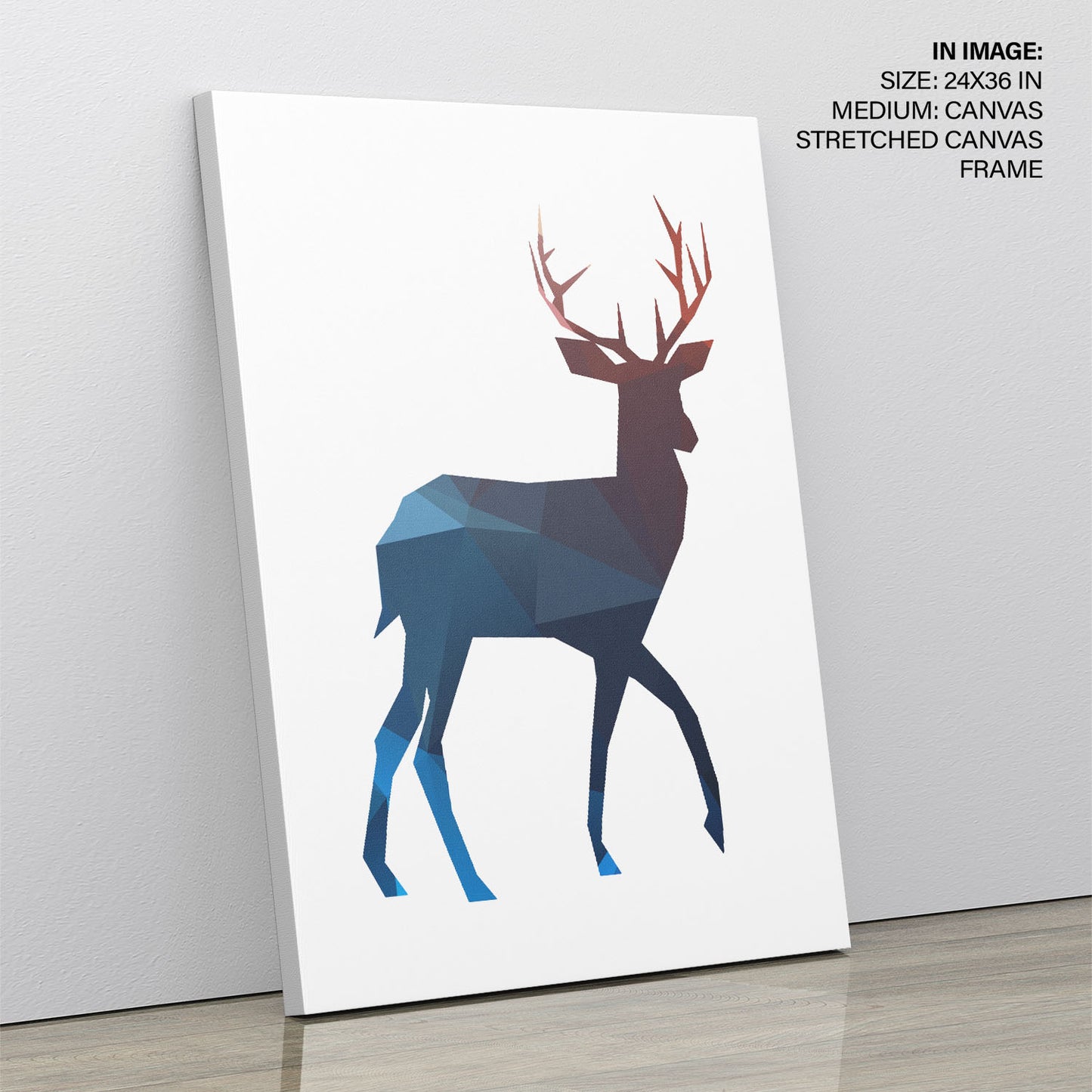 Colorful geometric deer