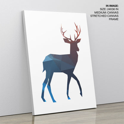 Colorful geometric deer