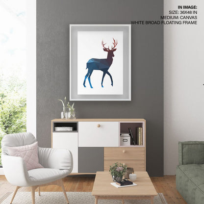 Colorful geometric deer