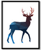 Colorful geometric deer