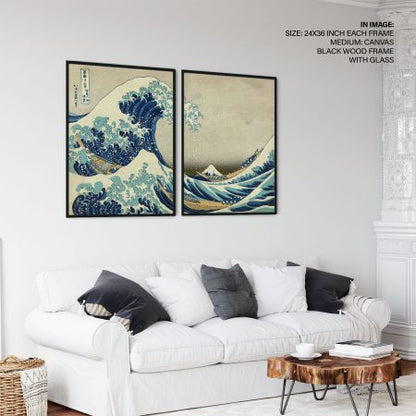 The great wave of Kanagawa by Katsushika Hokusai (1829)